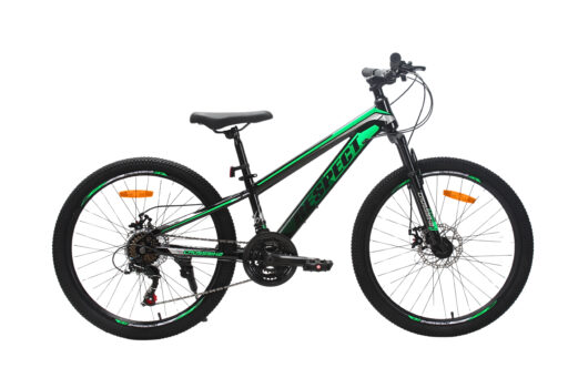 Велосипед CrossBike RESPECT 24" 11" Чорний-Зелений