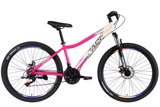 Велосипед ST 27.5" SPACE AURORA DD FR рама-15" біло-рожевий 2026