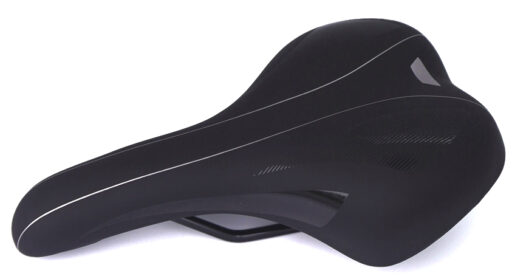 Сідло Green Cycle GCS-2607, 280мм x 175мм, сталеві рейли, чорнеСедло Green Cycle GCS-2607, 280мм x 175мм, стальные рейлы, черное