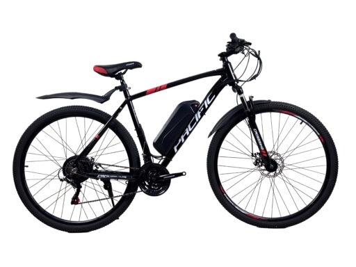 Електровелосипед Crossbike Pacific 29" 21" Чорний-Червоний задній 500W 48V13Ah