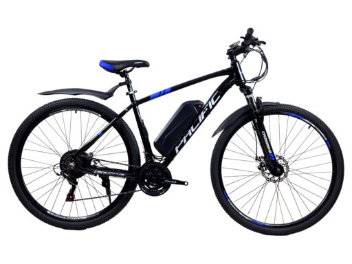 Велосипед Crossbike Pacific 29" 19" Чорний-Синій з дисплеєм задній 500W 48V15Ah